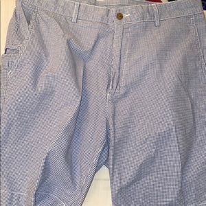 Blue Houndstooth Shorts